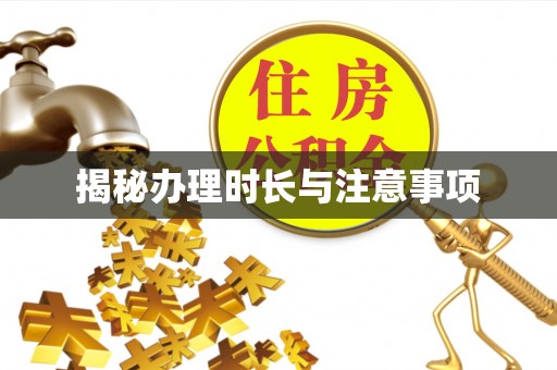 江北揭秘办理时长与注意事项