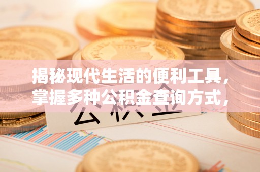 江北揭秘现代生活的便利工具，掌握多种公积金查询方式，让财富管理更轻松